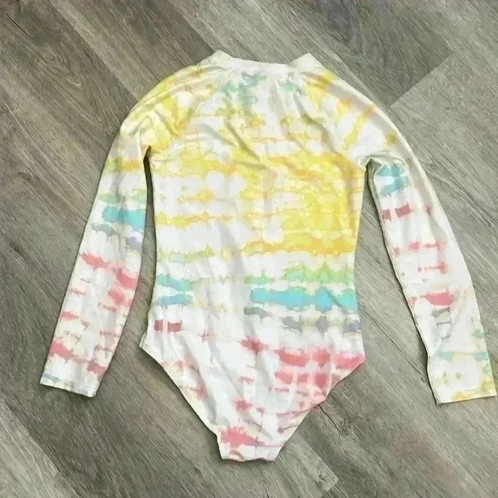 Old Navy Girls Long sleeve one piece swimsuit multicolor - Picture 6 of 8